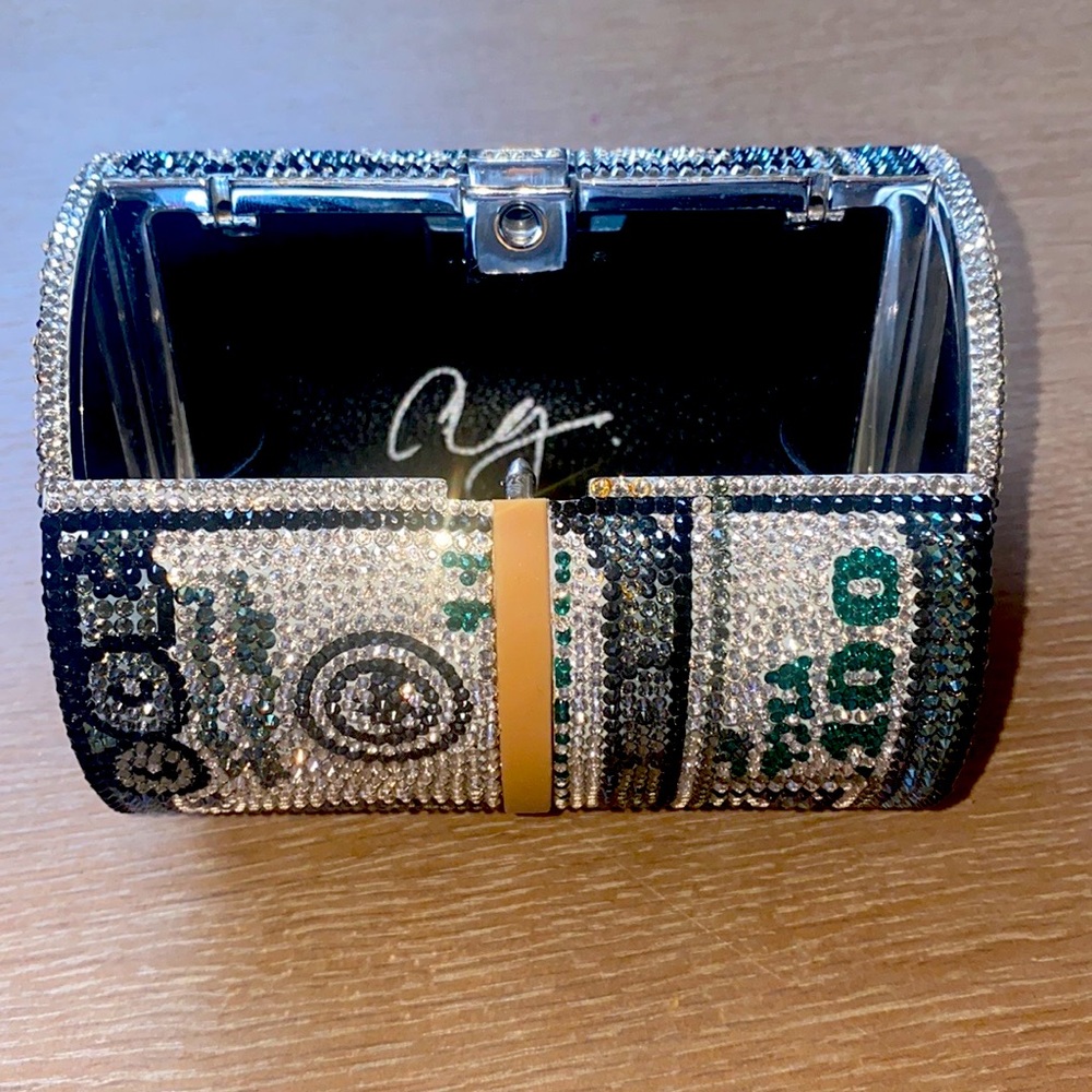Judith Lieber Alexander Wang Crystal Money Roll
